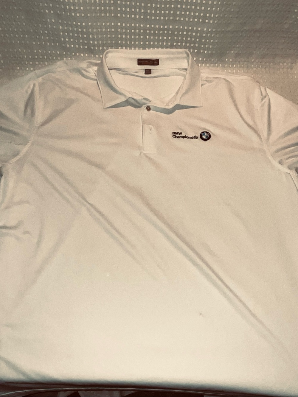 NWOT Peter Millar Summer Comfort BMW Championship Men’s XXL 2XL Golf Polo White